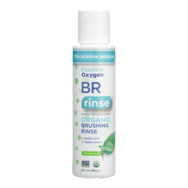 Essential Oxygen Brushing Rinse - Organic - Peppermint - 3 oz