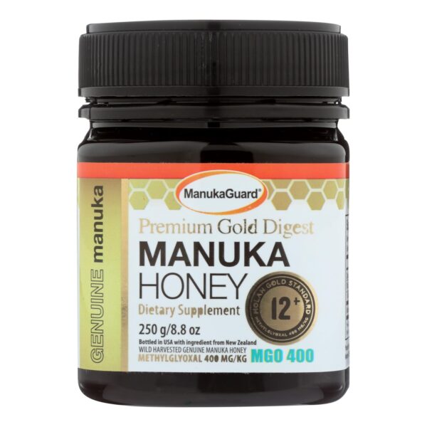 ManukaGuard Premium Gold Manuka Honey 12+ MGO 8.8 oz.