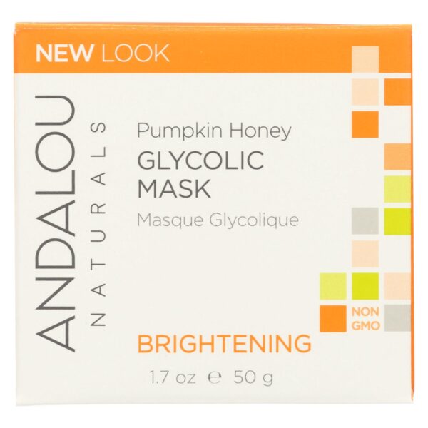 Andalou Naturals Glycolic Mask Pumpkin Honey Brightening, 1.7 oz