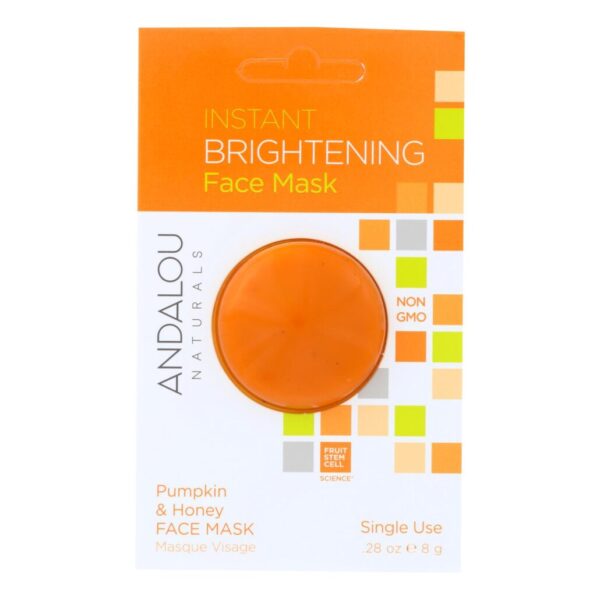 Andalou Naturals Beauty 2 Go Instant Brightening, Face Mask Instant Facial Mask Pods0.28 oz.