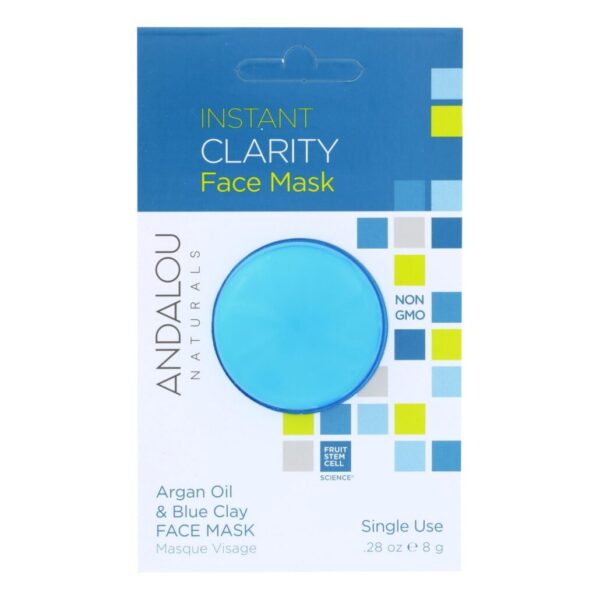 Andalou Naturals Beauty 2 Go Clarity, Clay Facial Mask Instant Facial Mask Pods0.28 oz.