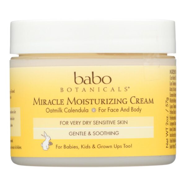 Babo Botanicals Miracle Cream - Moisturizing - Oatmilk - 2 oz