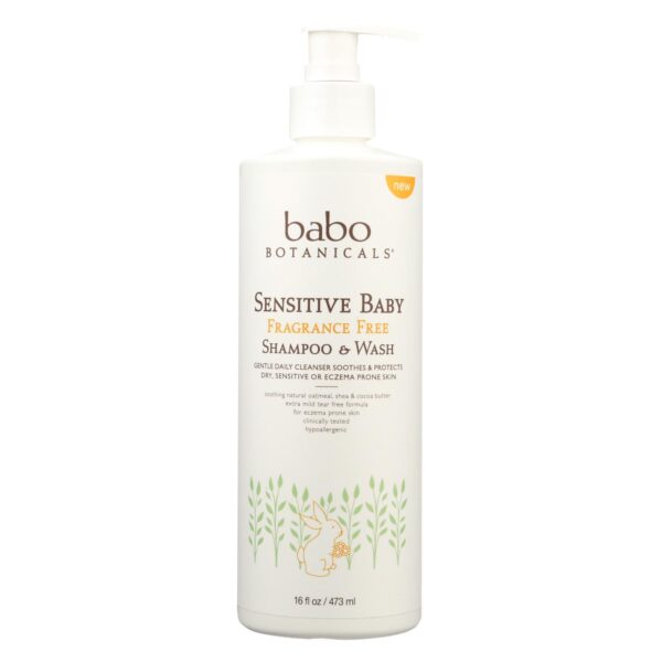 Babo Botanicals Shampoo and Wash Baby, 16 oz