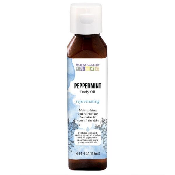 Aura Cacia Peppermint Body Oil 4 fl.oz.