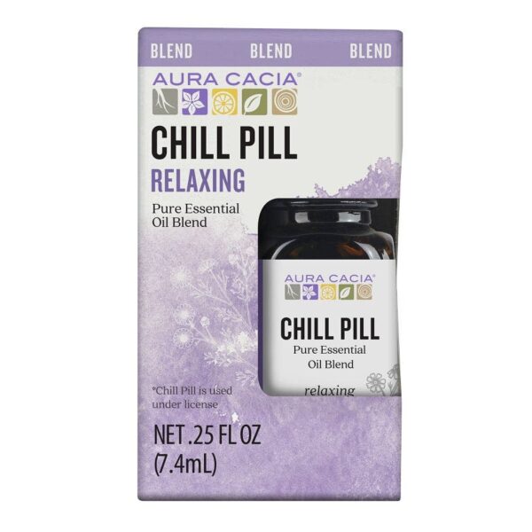 Aura Cacia Chill Pill Essential Oil, Boxed 0.25 Fl. Oz.