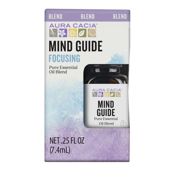 Aura Cacia Mind Guide Essential Oil Blend, Boxed 0.25 fl. oz.