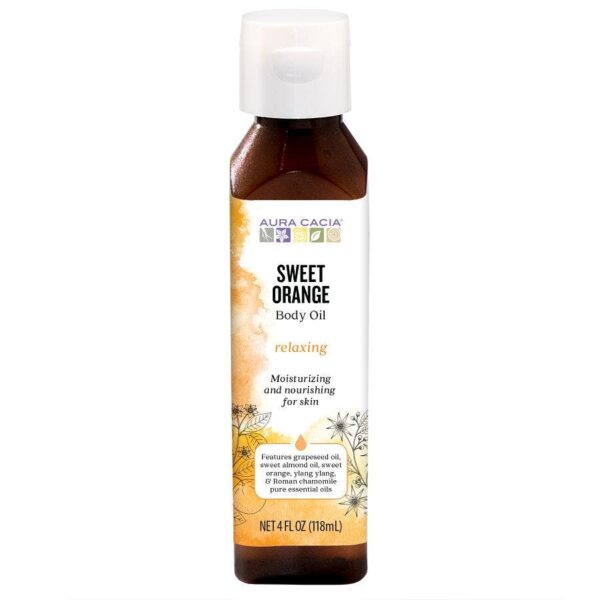 Aura Cacia Aromatherapy Body Oil - Relaxation - Tangy Citrus Aroma - 4 fl.oz.