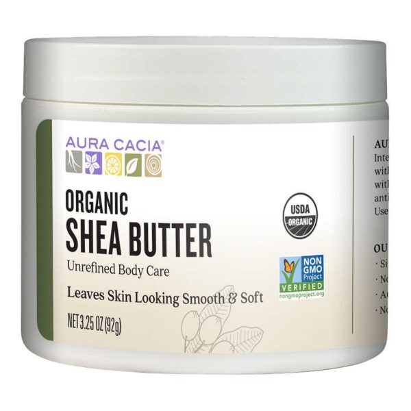 Aura Cacia Shea Butter Unrefined Organic, 3.25 oz