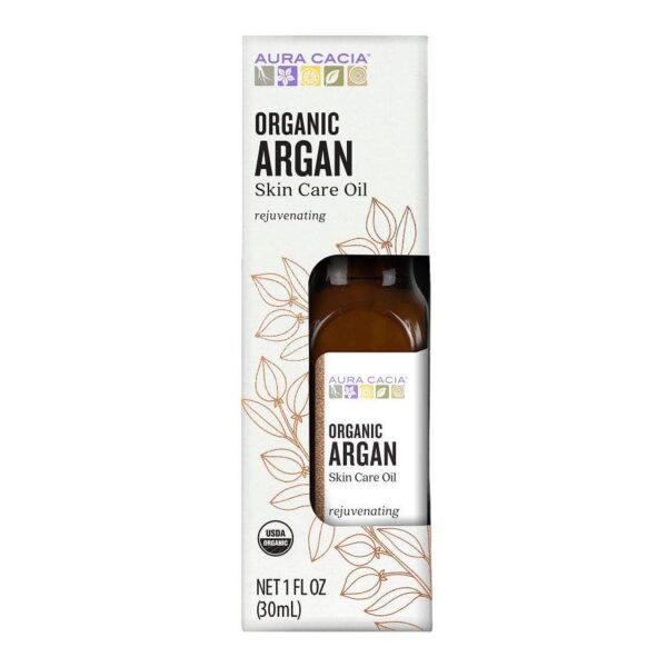 Aura Cacia Organic Argan Skin Care Oil 1 fl.oz. (1.5 in. box)