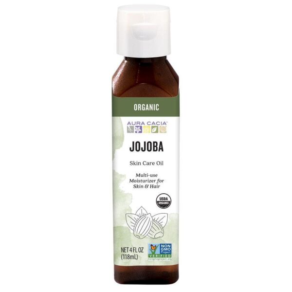 Aura Cacia Organic Skin Care Oil Balancing Jojoba, 4 oz