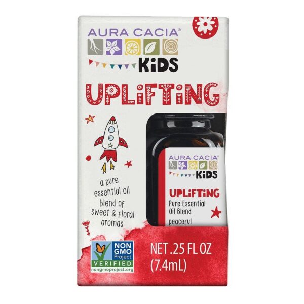 Aura Cacia Kids Essential Oil Uplifting Blend 0.25 oz, Boxed