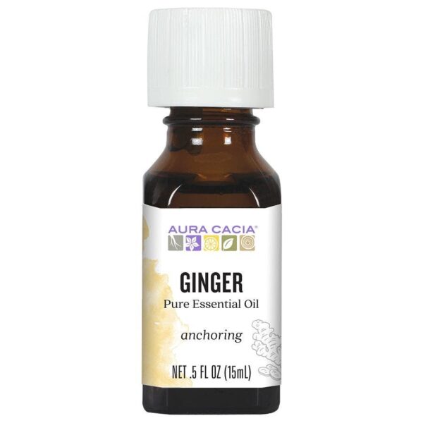 Aura Cacia Essential Oil Ginger, 0.5 oz