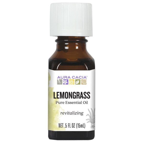 Aura Cacia Essential Oil Lemongrass, 0.5 oz