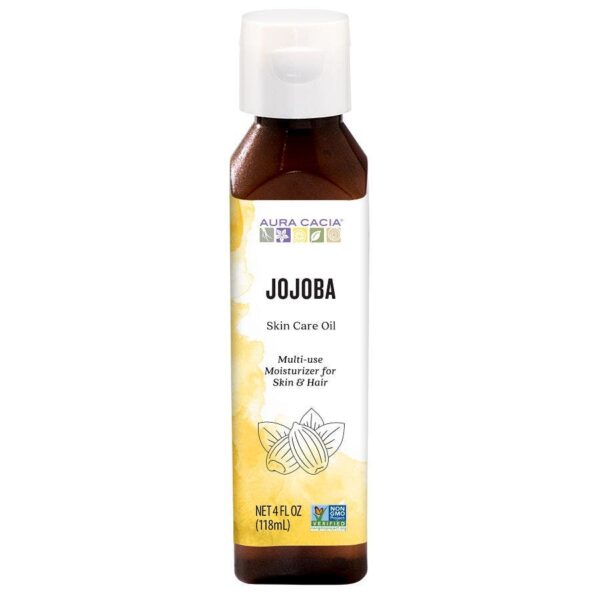 Aura Cacia Natural Skin Care Oil Jojoba Balancing, 4 Oz