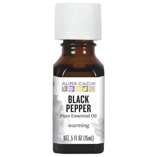 Aura Cacia Essential Oil Black Pepper - 0.5 fl.oz.