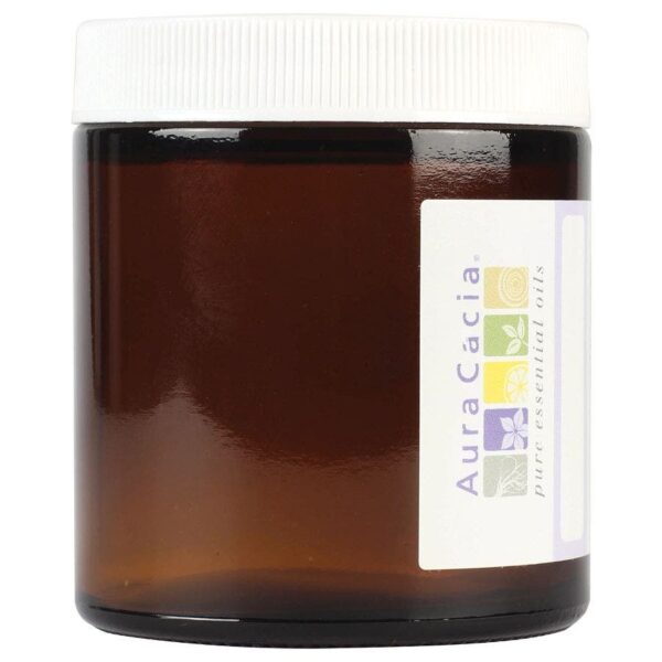 Aura Cacia Amber Wide Mouth Jar with Writable Label, 4 oz