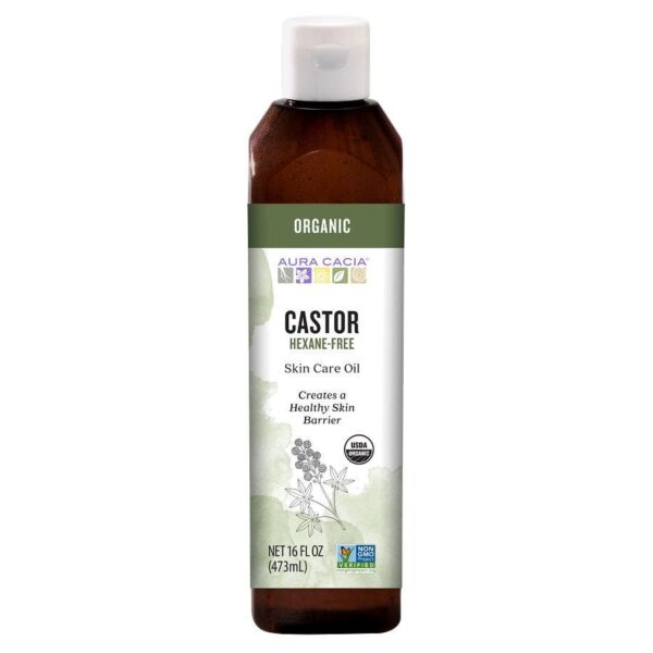 Aura Cacia Skin Care Oil Organic Castor Oil - 16 fl.oz.