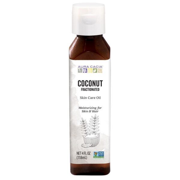 Aura Cacia Coconut Fractionated Skin Care Oil, 4 fl.oz.