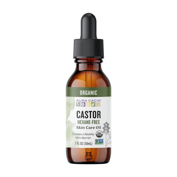 Aura Cacia Organic Castor Oil 1 fl. oz.