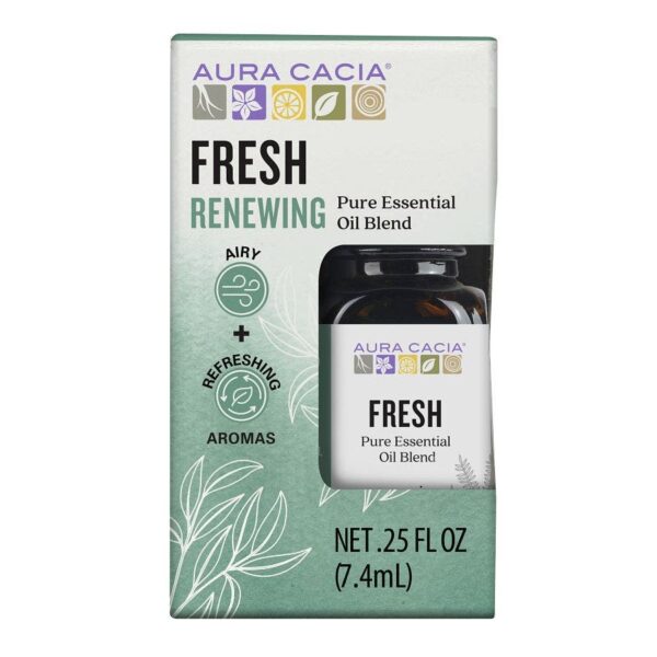 Aura Cacia Fresh Essential Oil Blend 0.25 fl.oz.