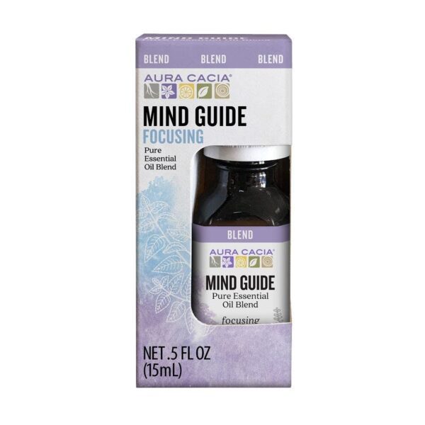 Aura Cacia Essential Oil Mind Guide Blend, Boxed 0.5 fl.oz.