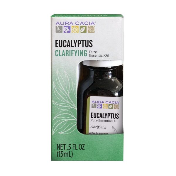 Aura Cacia Essential Oil Eucalyptus, Boxed, 0.5 oz