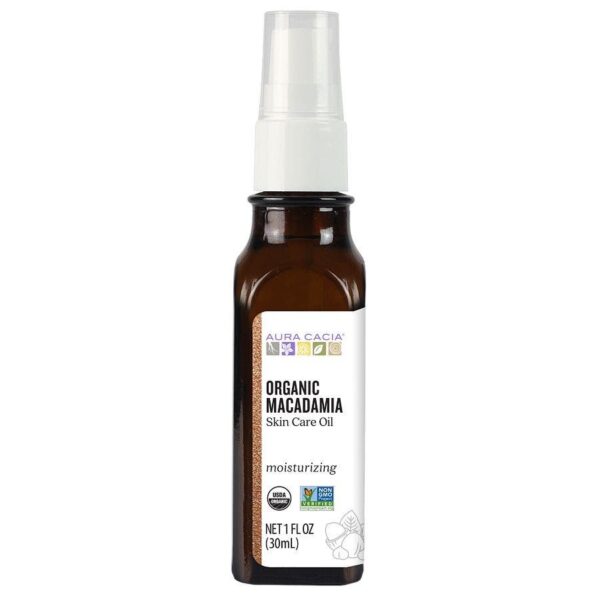 Aura Cacia Macadamia Skin Care Oil Certified Organic - 1 fl.oz.