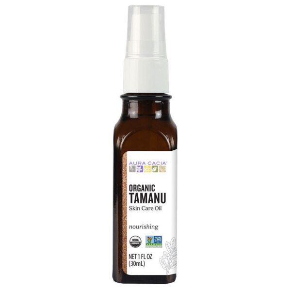 Aura Cacia Organic Tamanu Oil Nourishing, 1 oz