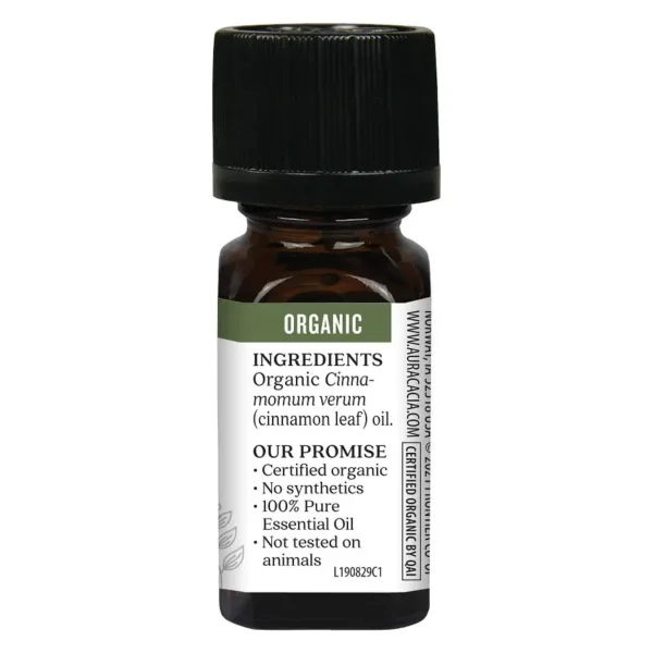 Aura Cacia Essential Oil Organic Cinnamon Leaf, 0.25 oz - Image 3