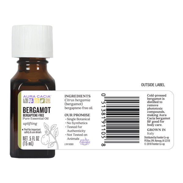 Aura Cacia Essential Oil Bergamot, 0.5 oz - Image 6