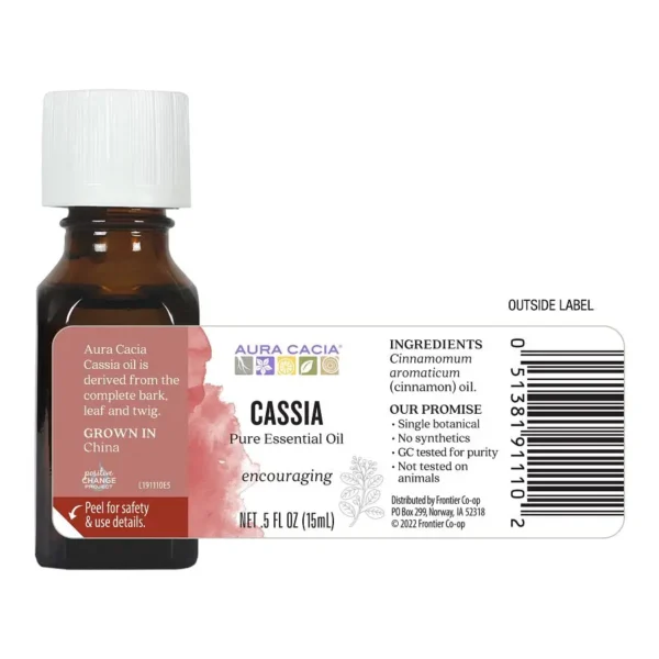 Aura Cacia Essential Oil Cassia Bark 0.5 fl.oz. - Image 5