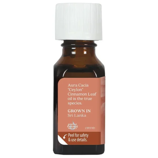 Aura Cacia Essential Oil Cinnamon Leaf, 0.5 oz - Image 3