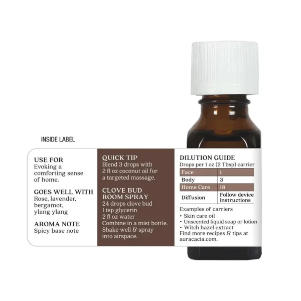 Aura Cacia Essential Oil Clove Bud, 0.5 oz - Image 6