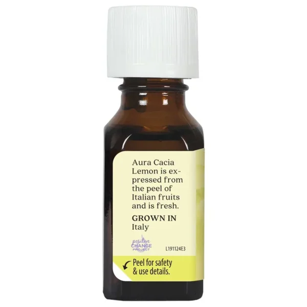 Aura Cacia Essential Oil Lemon, 0.5 oz - Image 2