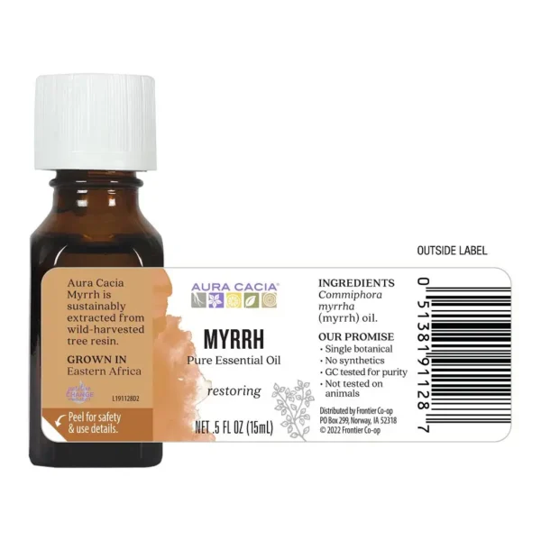 Aura Cacia Essential Oil Myrrh, 0.5 oz - Image 5