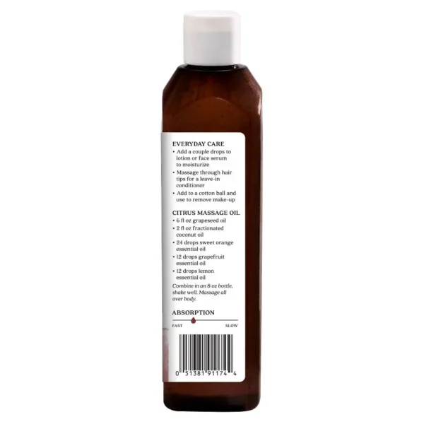 Aura Cacia Natural Skin Care Oil Harmonizing Grapeseed, 16 Oz - Image 3