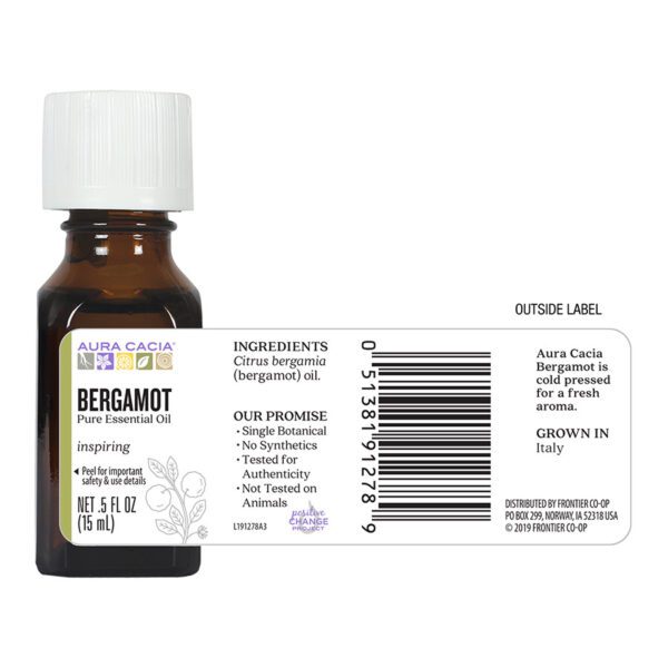 Aura Cacia Essential Oil Bergamot Uplifting - 0.5 oz - Image 7