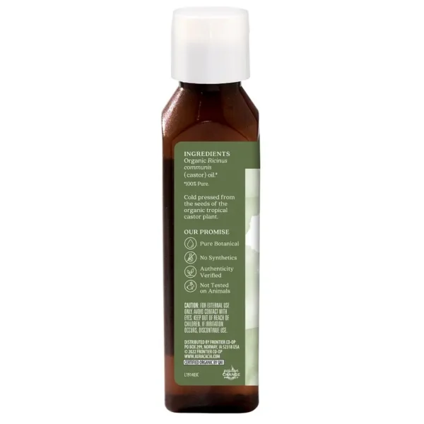 Aura Cacia Organic Castor Oil, 4 oz - Image 2