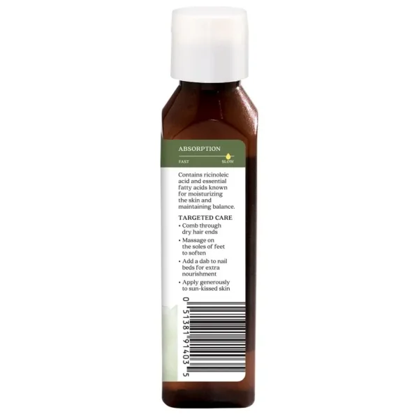 Aura Cacia Organic Castor Oil, 4 oz - Image 3