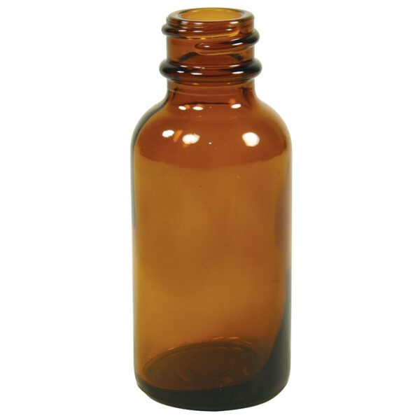 Frontier Co-op 1 oz. Amber Boston Round Bottle 6 count