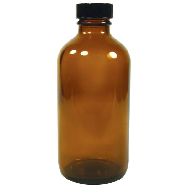 Frontier Co-op 8 oz. Amber Oil Bottle with Cap