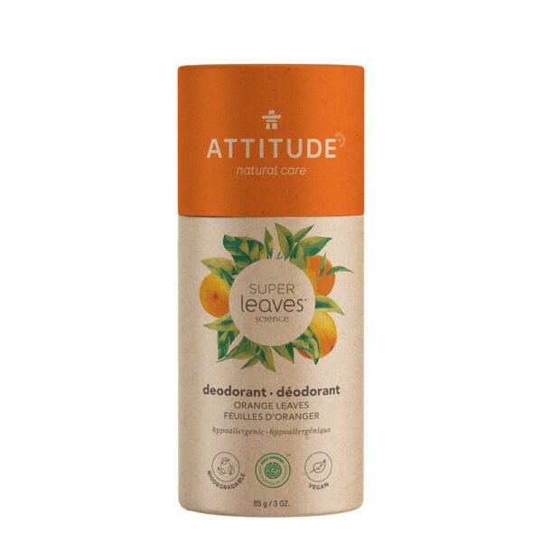 Attitude Deodorant, Plastic-Free, Orange Leaves 3 oz.