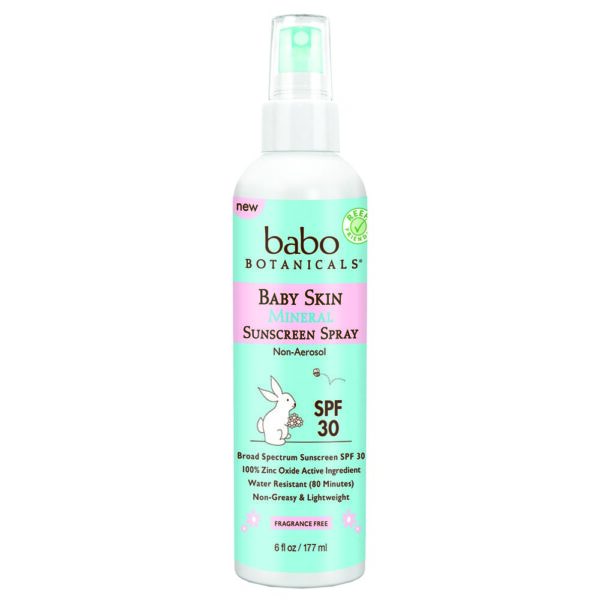 Babo Botanicals Baby Skin Mineral Sunscreen Spray SPF 30 6 fl. oz.