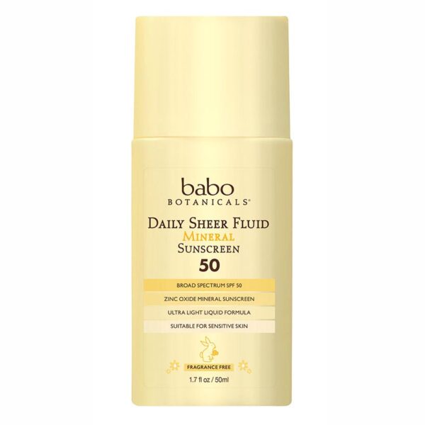 Babo Botanics Daily Sheer Fluid Mineral Sunscreen SPF50 1.7oz