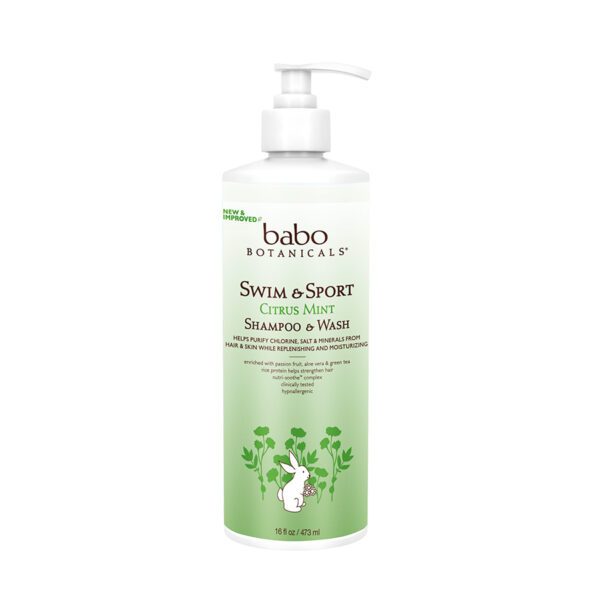 Babo Botanicals Family Size Swim & Sport Shampoo & Wash 16 fl. oz.