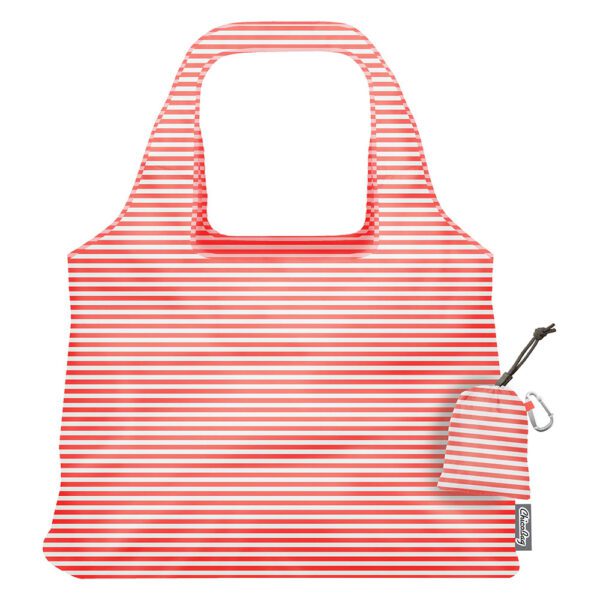 ChicoBag Vita Coral Strip Shopping Bag