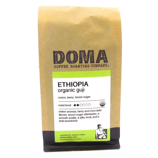 DOMA Coffee Roasting Company Organic Ethiopia Whole Bean Coffee 12 oz.