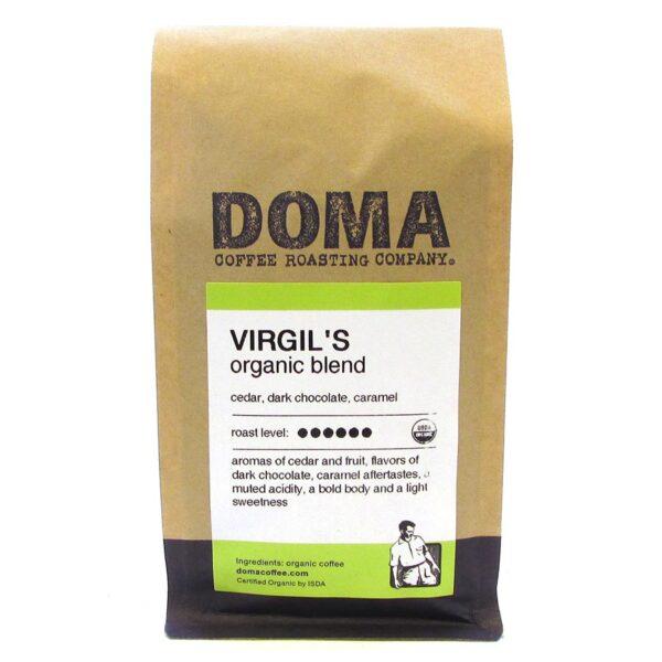 DOMA Coffee Roasting Company Organic Virgil's Blend Whole Bean Coffee 12 oz.