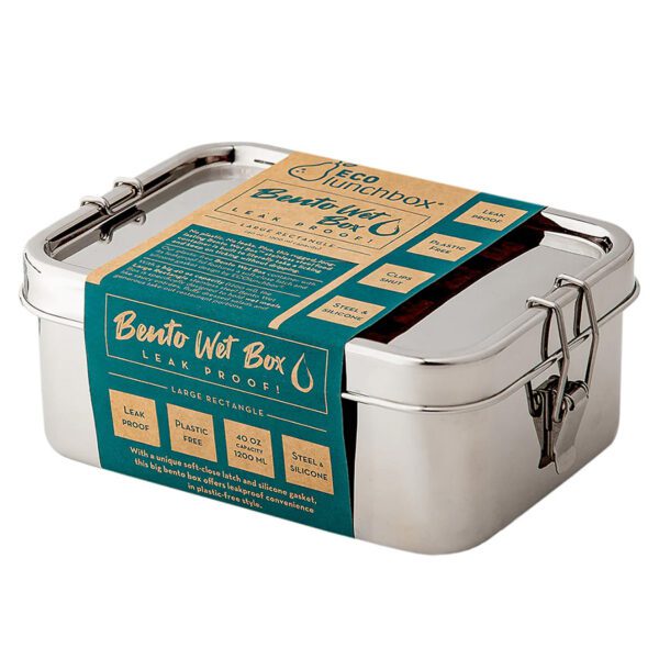 ECOlunchbox Large Rectangle Bento Wet Box 40 oz.