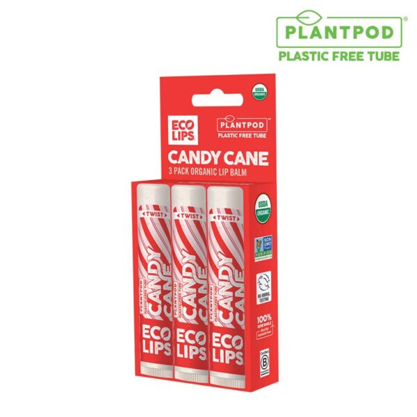 Eco Lips Candy Cane Lip Balm 3 count